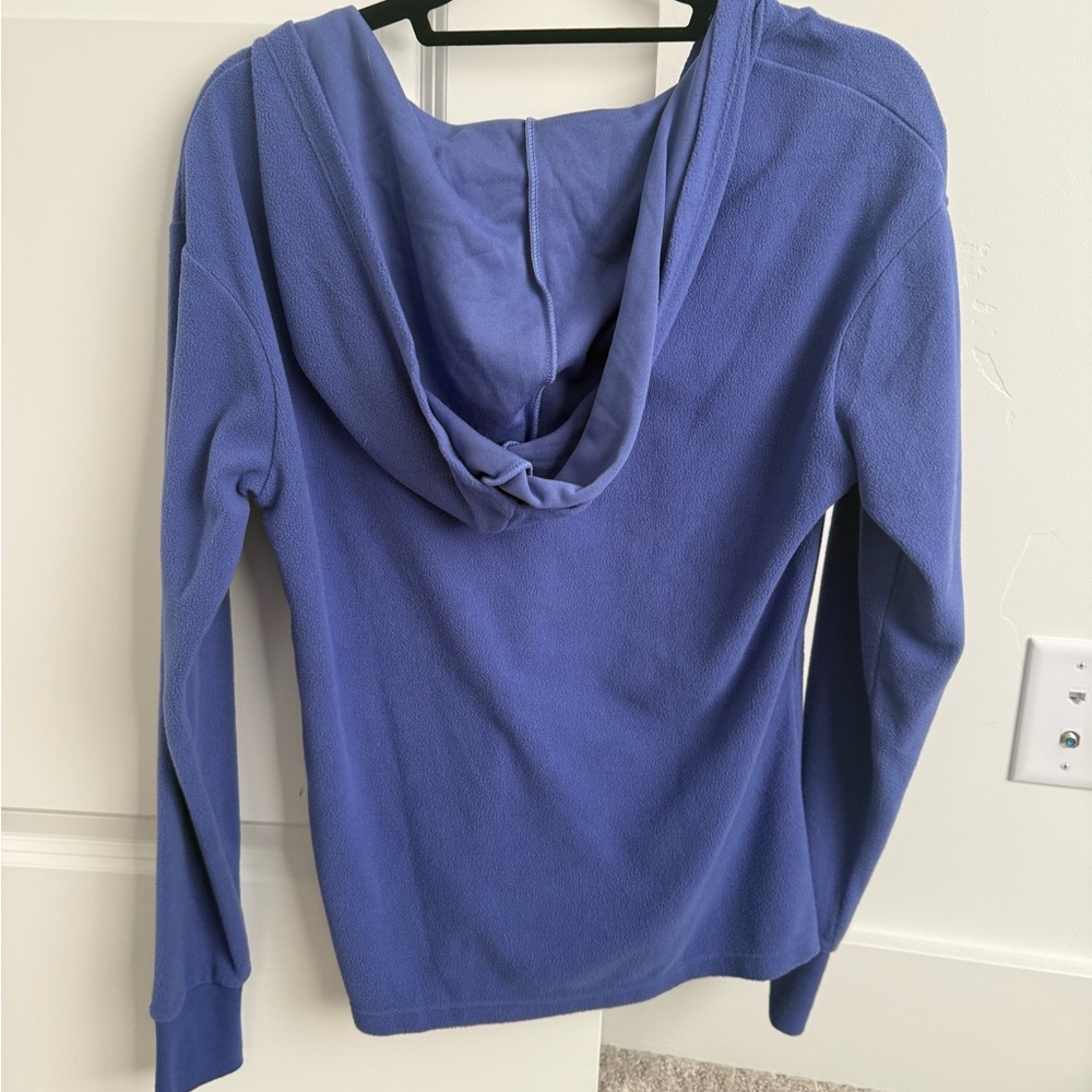 BuffBunny Blue Fleece V-Neck Sweater - Picture 2 of 3